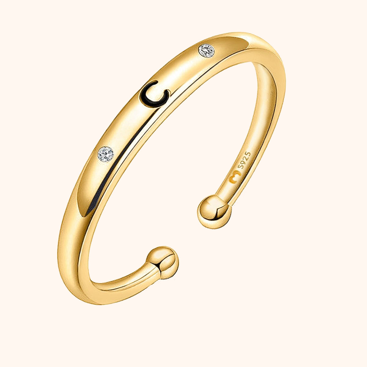 Anillo Initial Letter