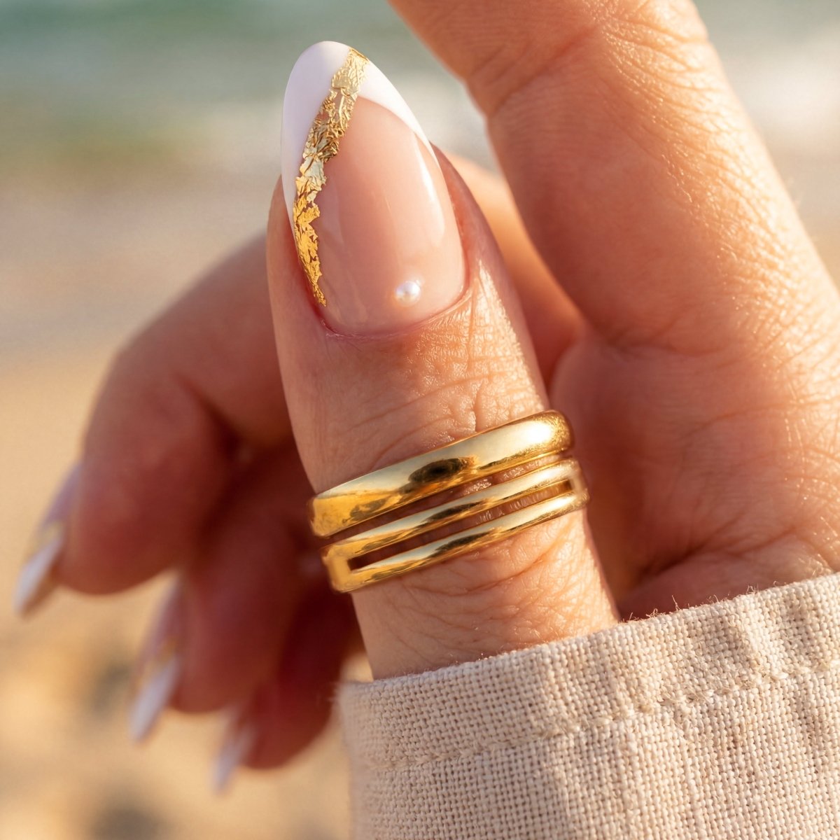 Anillo Líneas Elevadas - LePetiteMarie