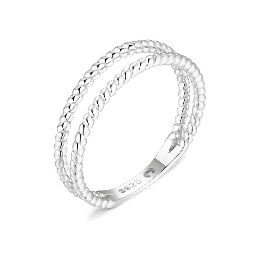 Anillo Líneas Trenzadas - LePetiteMarie