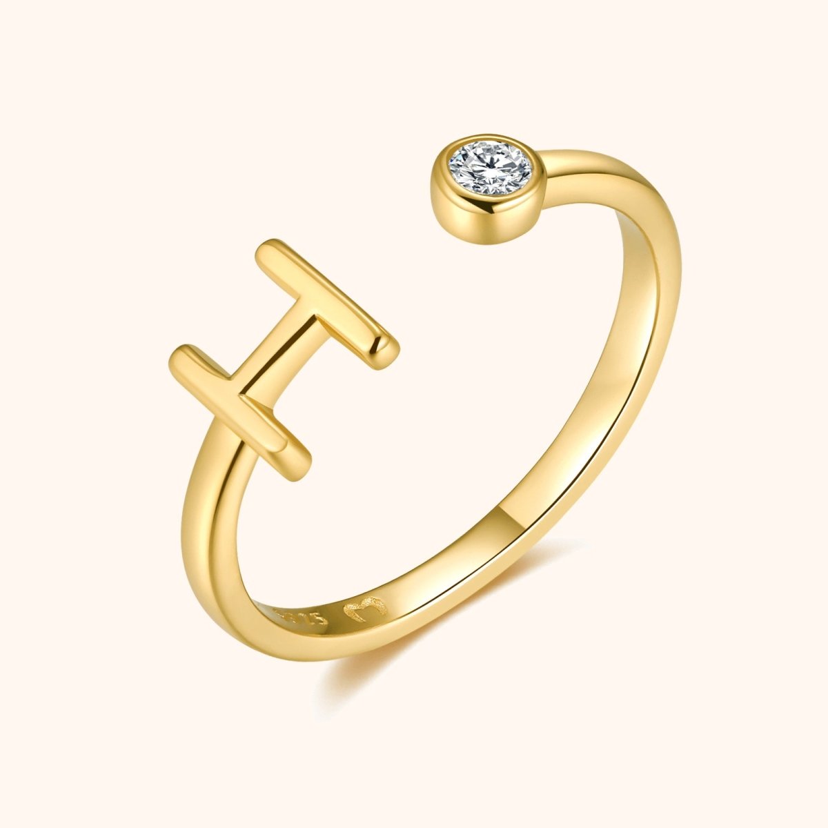 Anillo Top Letter - LePetiteMarie
