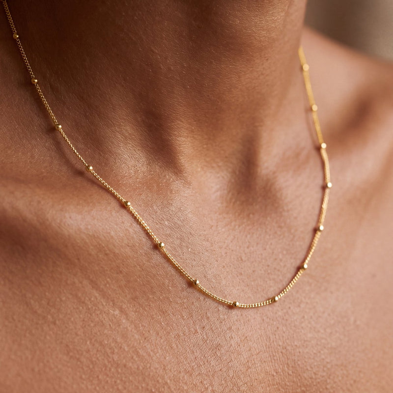 Collar Bolitas Lisas