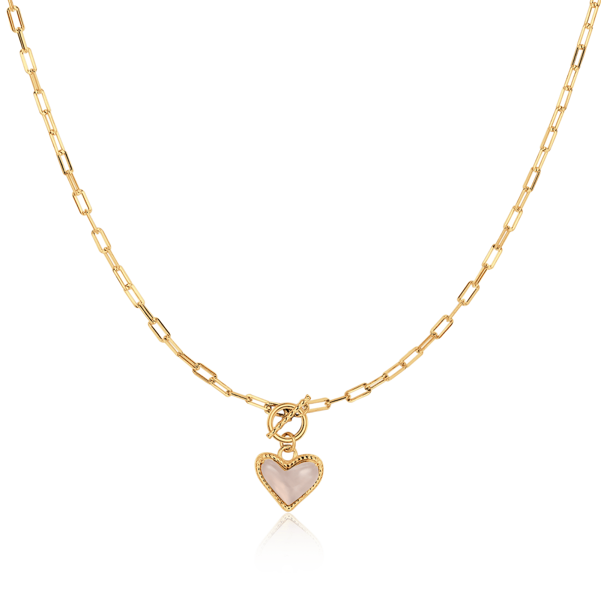 Collar Corazón Mineral - LePetiteMarie