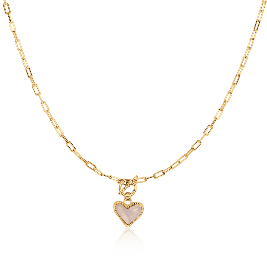 Collar Corazón Mineral - LePetiteMarie