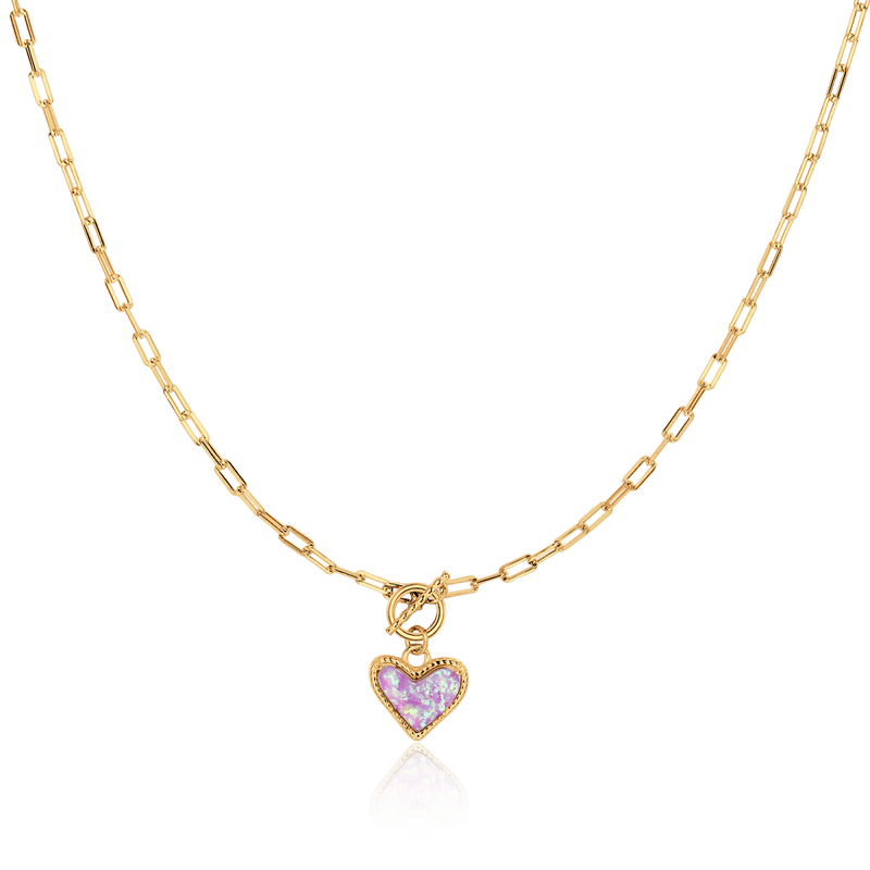 Collar Corazón Ópalo - LePetiteMarie