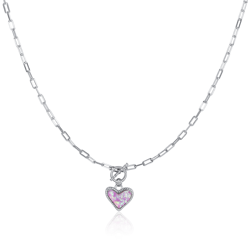 Collar Corazón Ópalo - LePetiteMarie