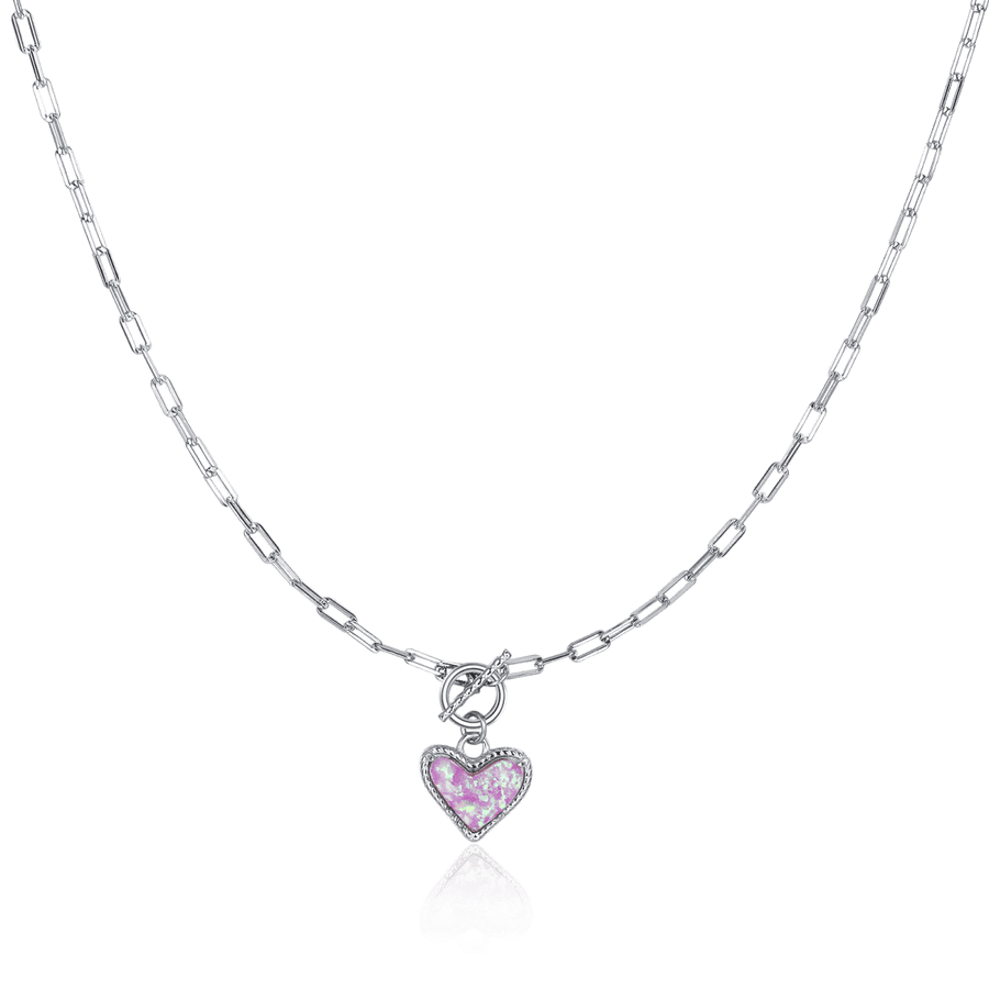 Collar Corazón Ópalo - LePetiteMarie