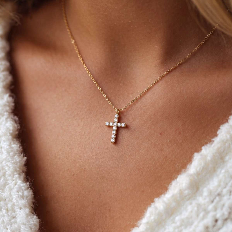 Collar Cruz de Circonitas
