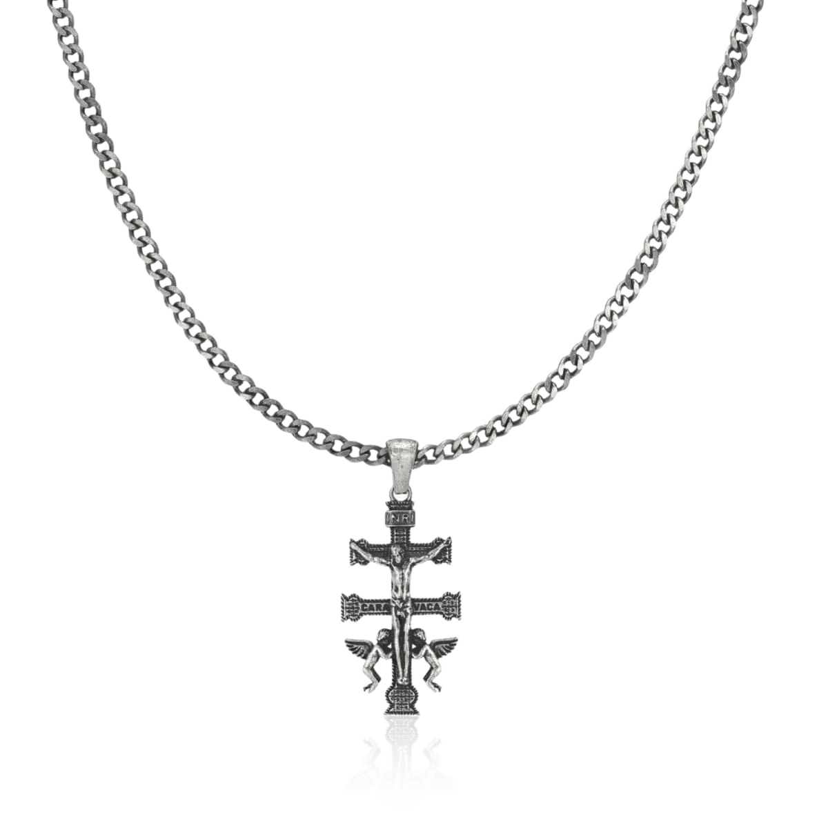 Collar Hombre BRAVE Cruz de Caravaca - LePetiteMarie