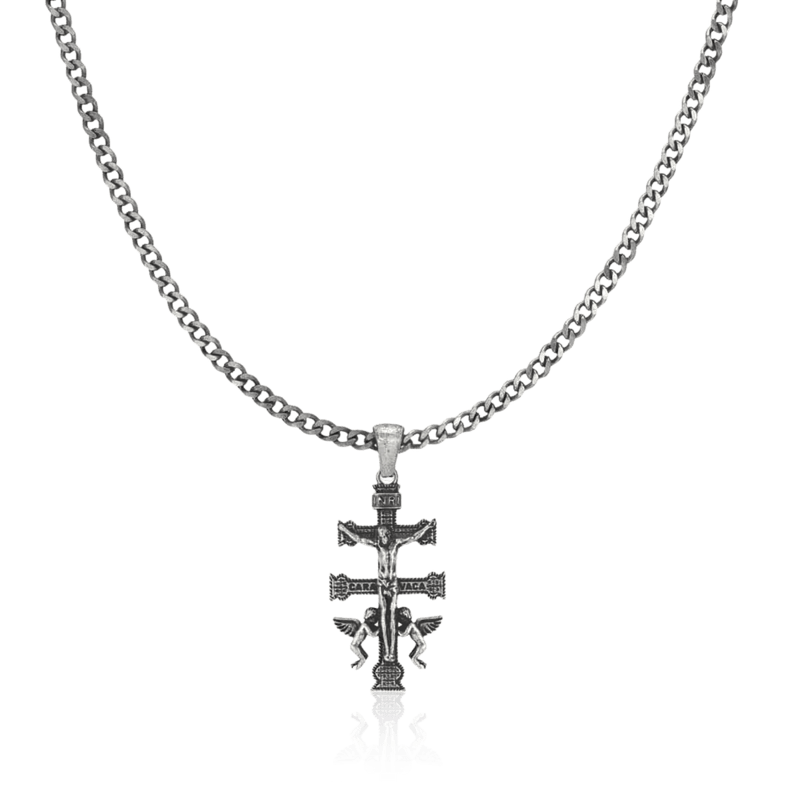 Collar Hombre BRAVE Cruz de Caravaca - LePetiteMarie
