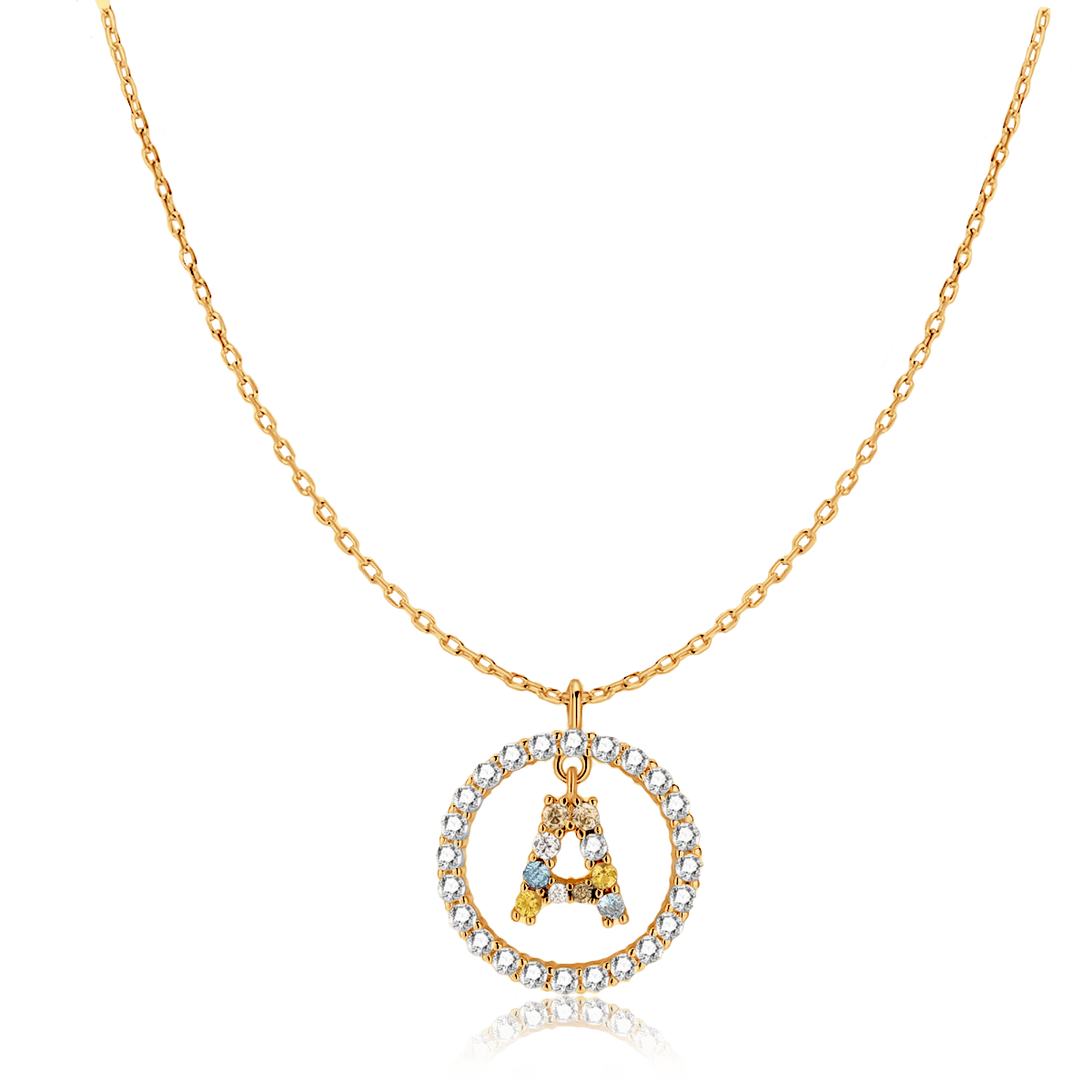 Collar Iniciales Brillantes - LePetiteMarie