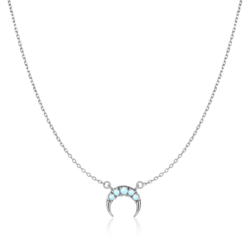 Collar Media Luna Celeste - LePetiteMarie