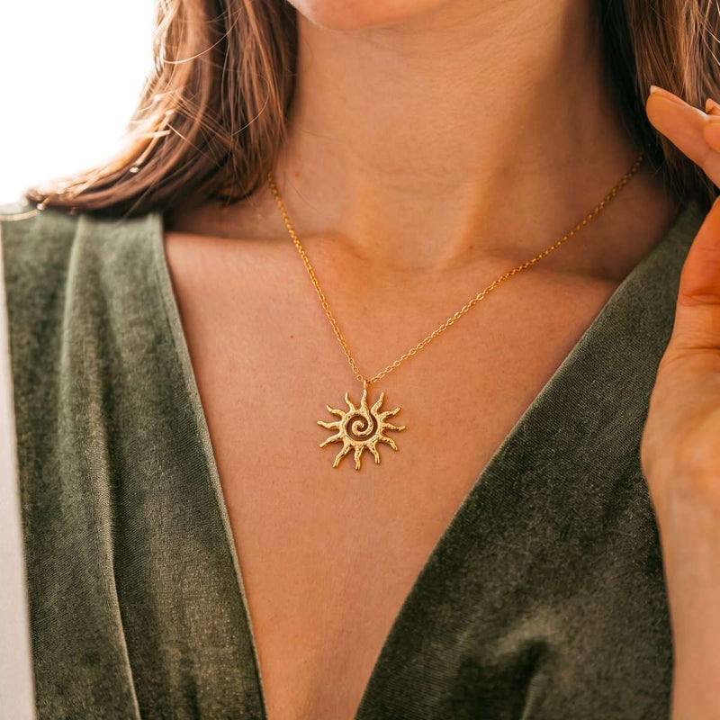 Collar Sol Espiral