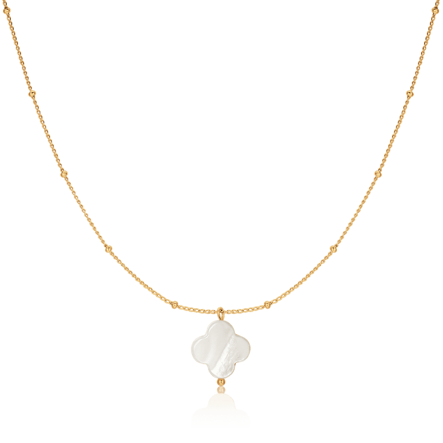 Collar Trébol Blanco - LePetiteMarie