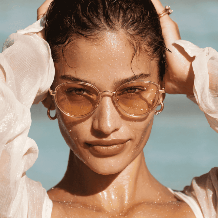 Óculos de Sol Mulher Contour ~ Dourado-Amarelo