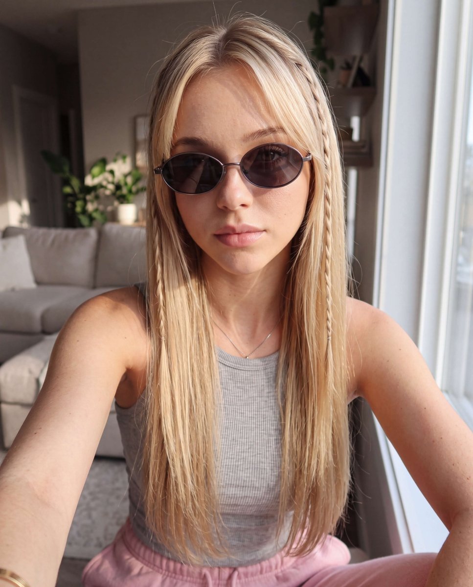 Gafas de Sol Mujer Loop ~ Gris-Negra - LePetiteMarie
