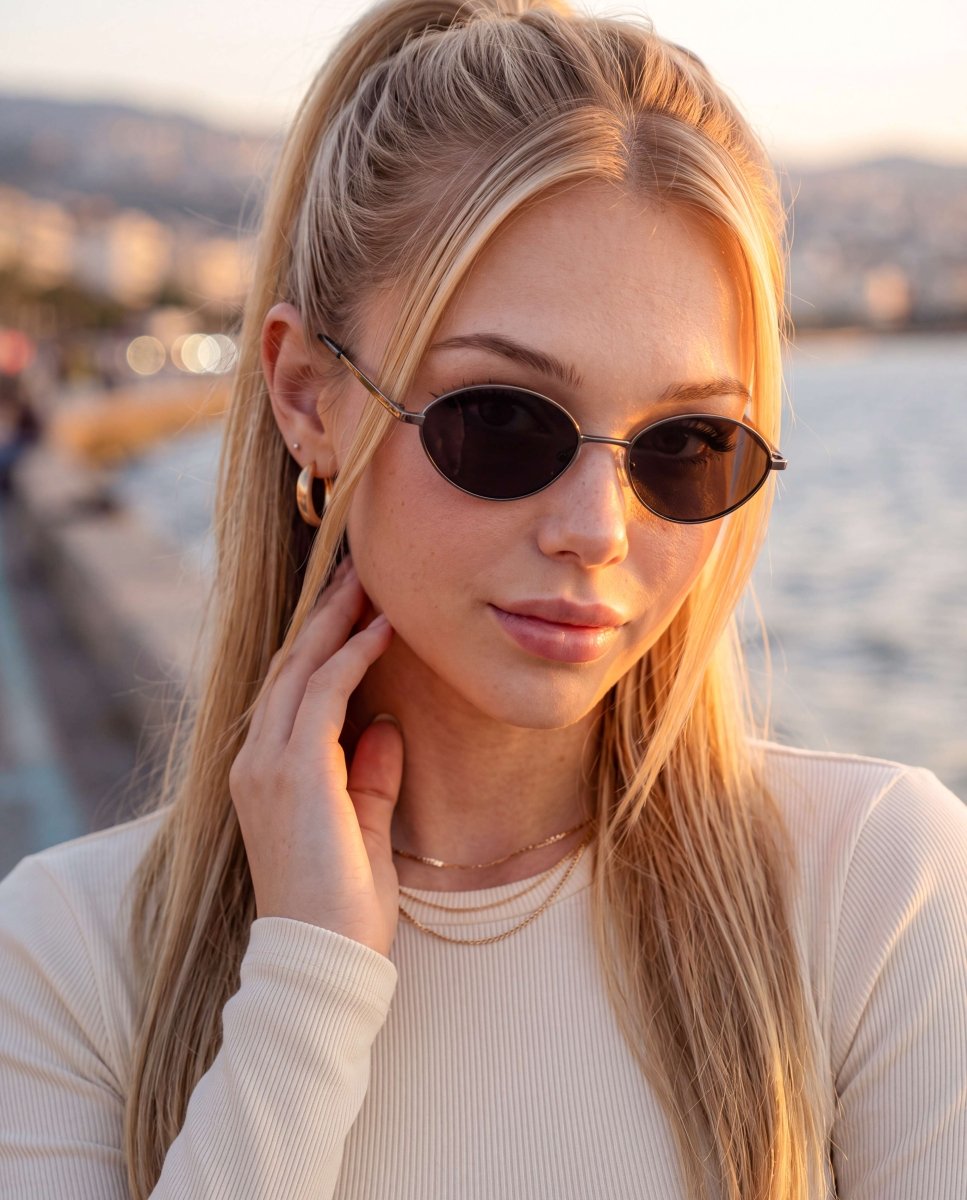 Gafas de Sol Mujer Loop ~ Gris-Negra - LePetiteMarie