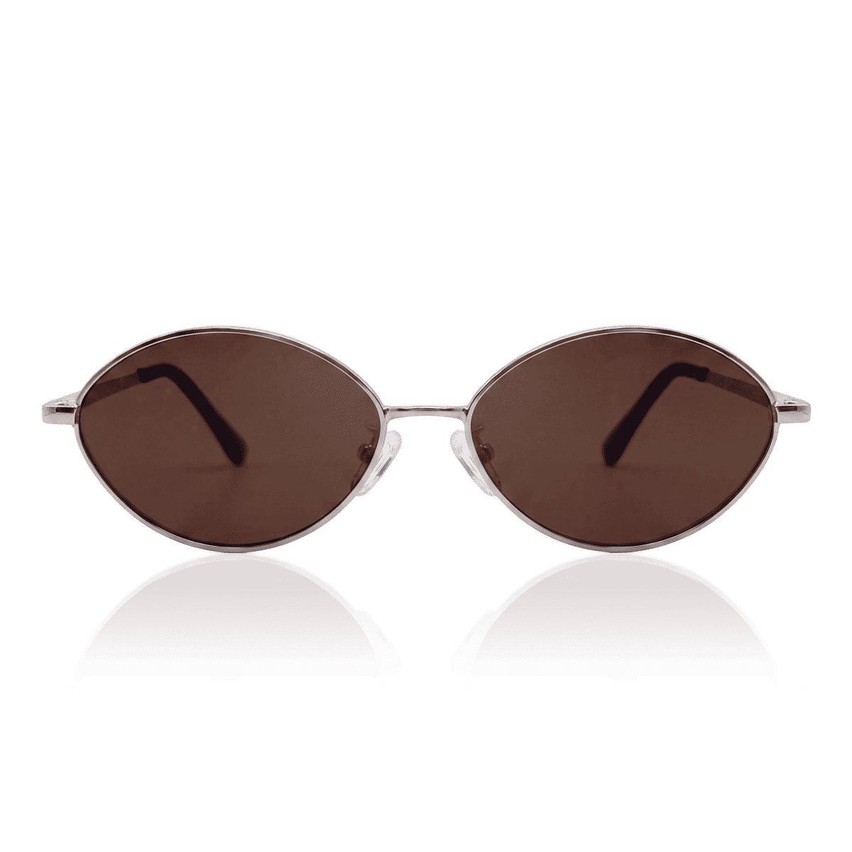 Gafas de Sol Mujer Loop ~ Plata-Marrón - LePetiteMarie