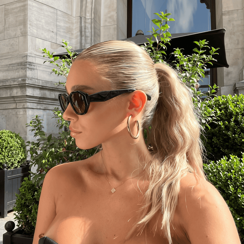 Gafas de Sol Mujer Sculpt ~ Negra-Marrón