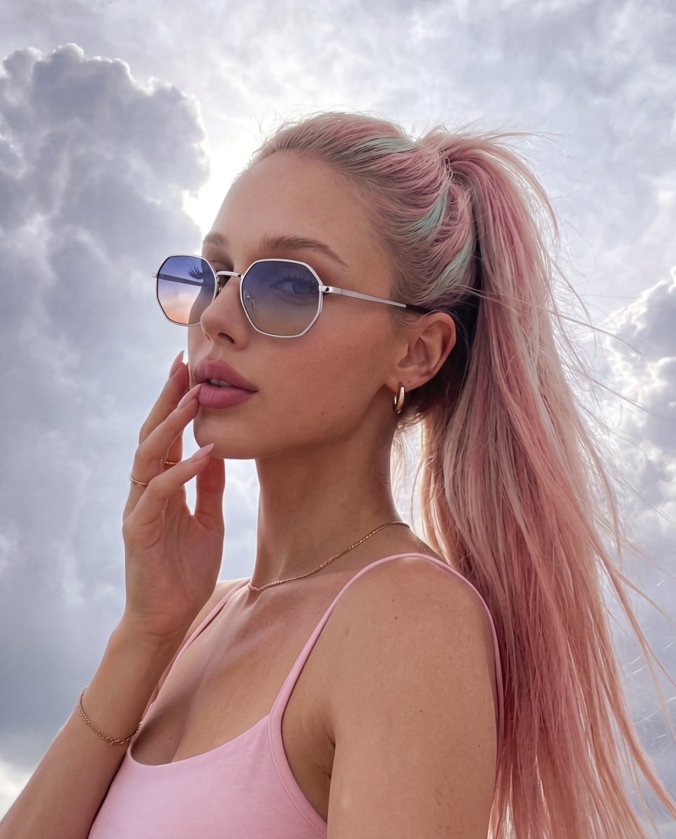 Gafas de Sol Mujer Silhouette ~ Plata-Azul T - LePetiteMarie