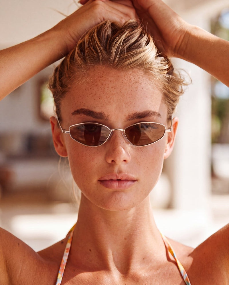 Gafas de Sol Mujer Soleil ~ Plata-Marrón