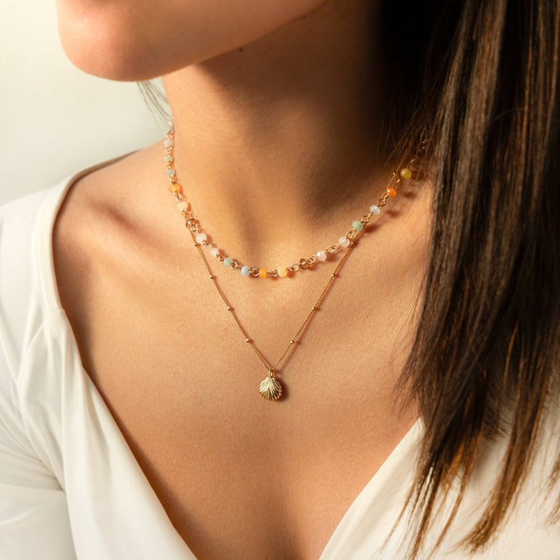(Pack 2) Collar Concha Marina + Collar Canario - LePetiteMarie