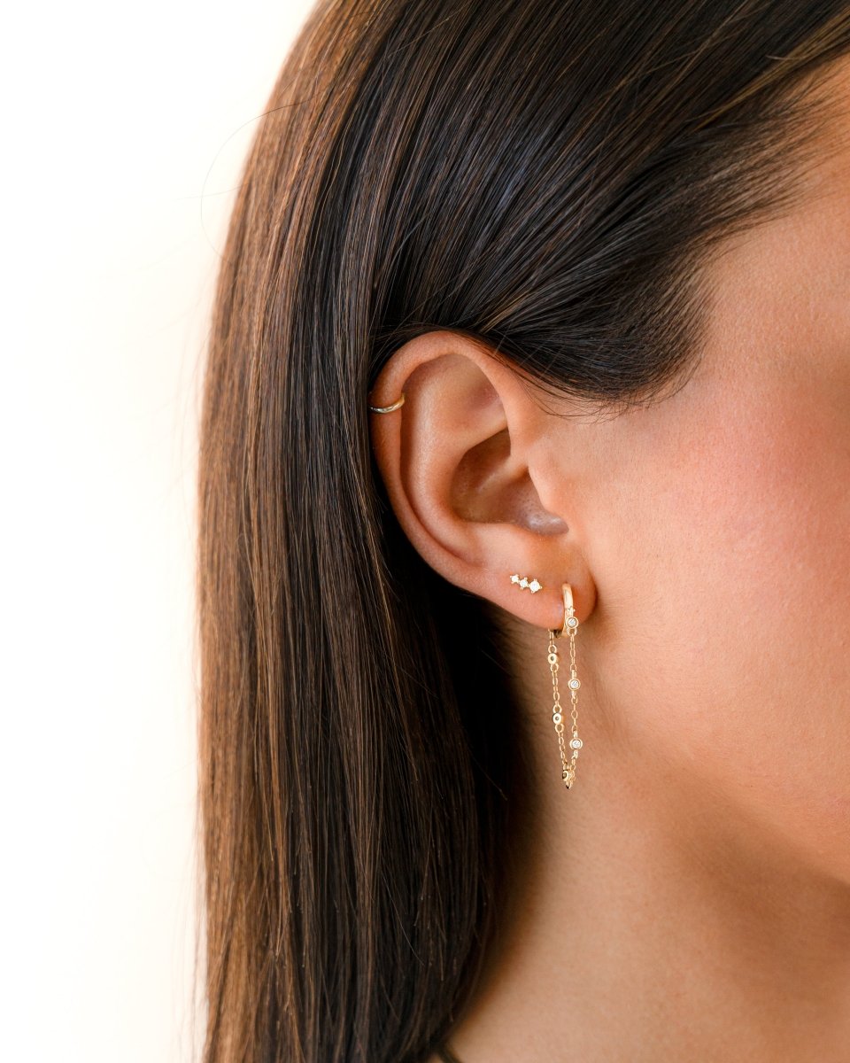 Pendiente Argolla y Cadena - LePetiteMarie