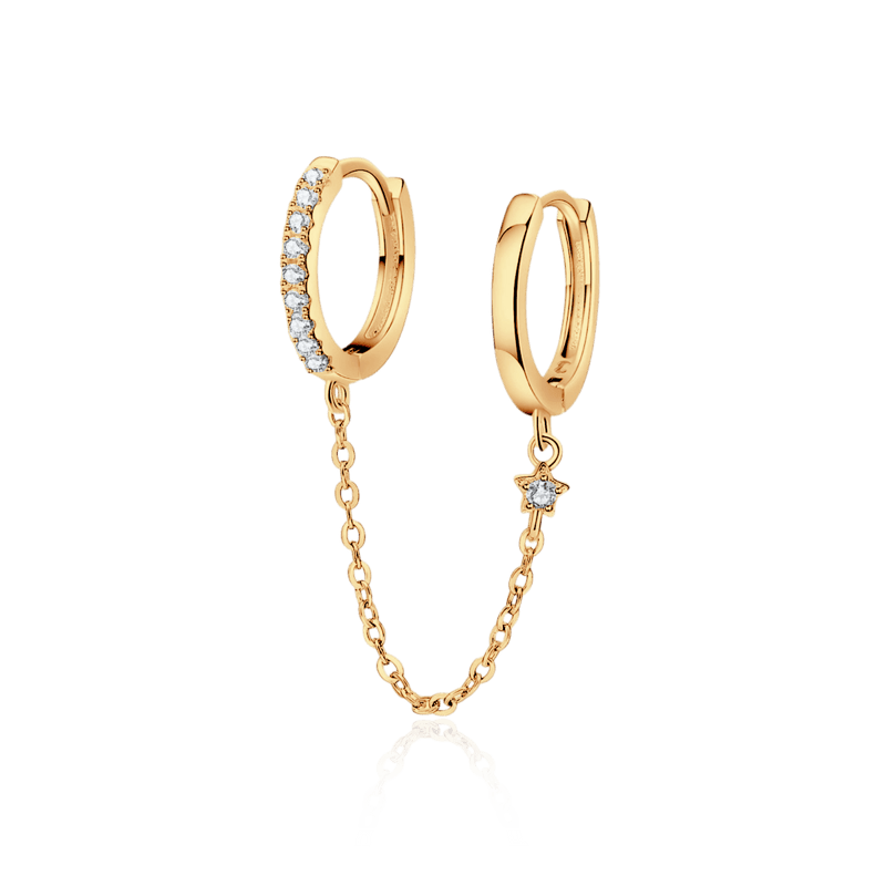 Pendiente Hoop Chain - LePetiteMarie