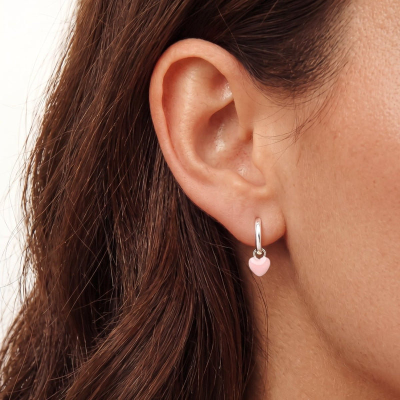 Pendientes Aros Corazón - LePetiteMarie