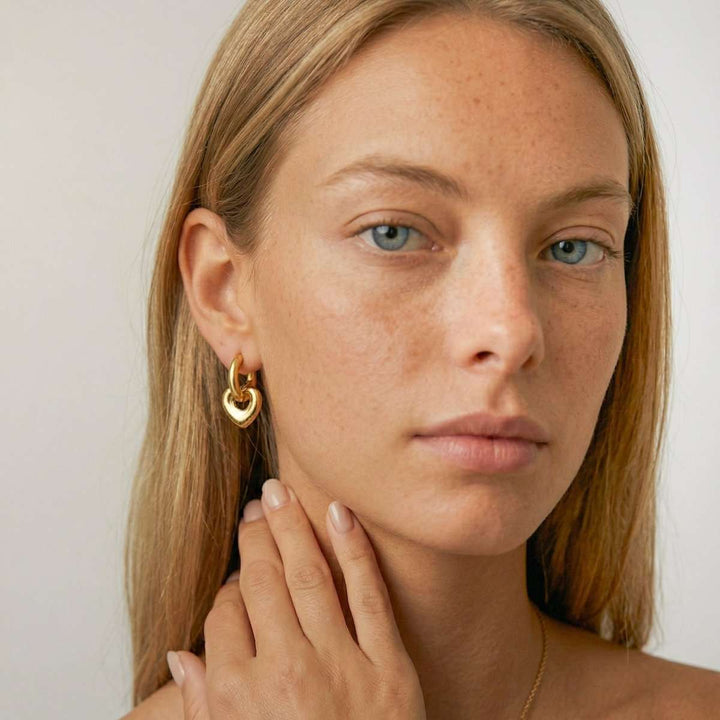 Pendientes Aros Corazón Profundo