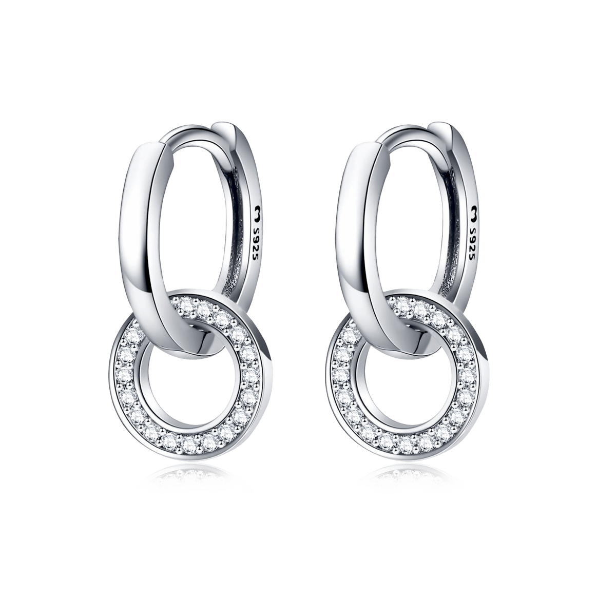 Pendientes Aros Enlazados - LePetiteMarie