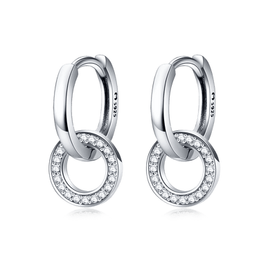 Pendientes Aros Enlazados