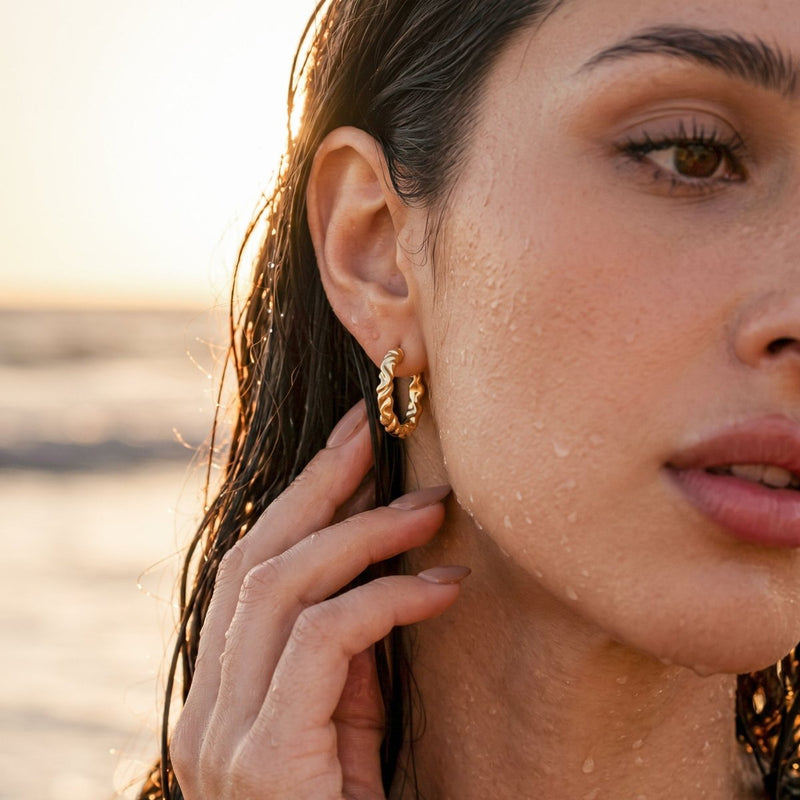 Pendientes Aros Entorchados - LePetiteMarie