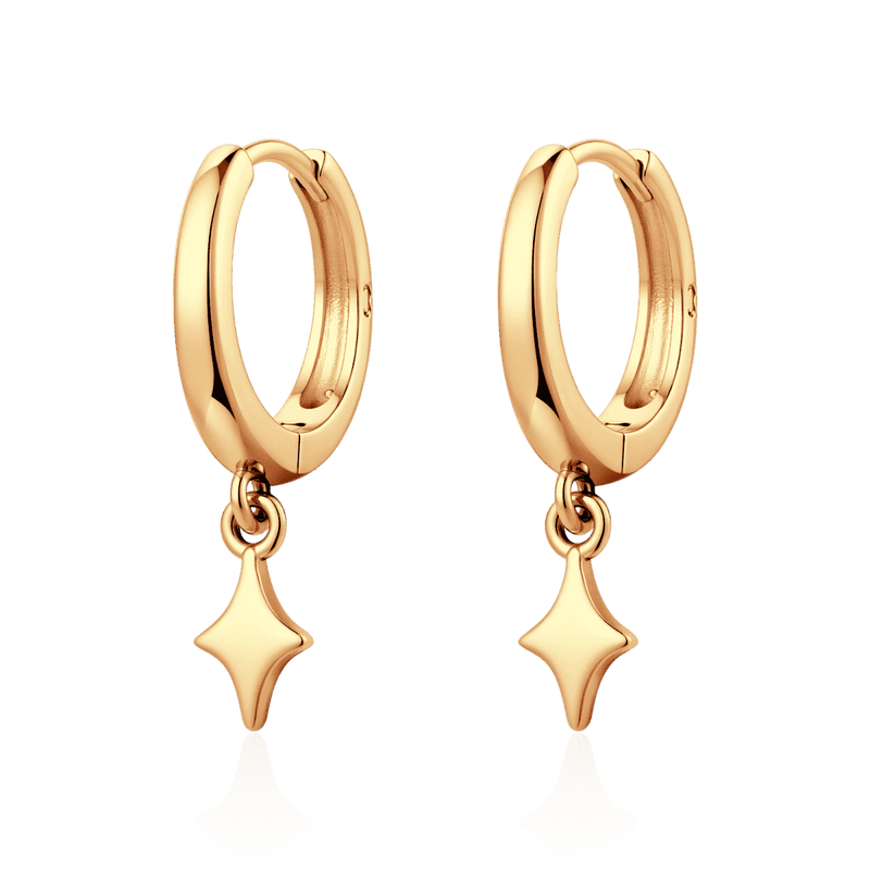 Pendientes Aros Estrella Destello