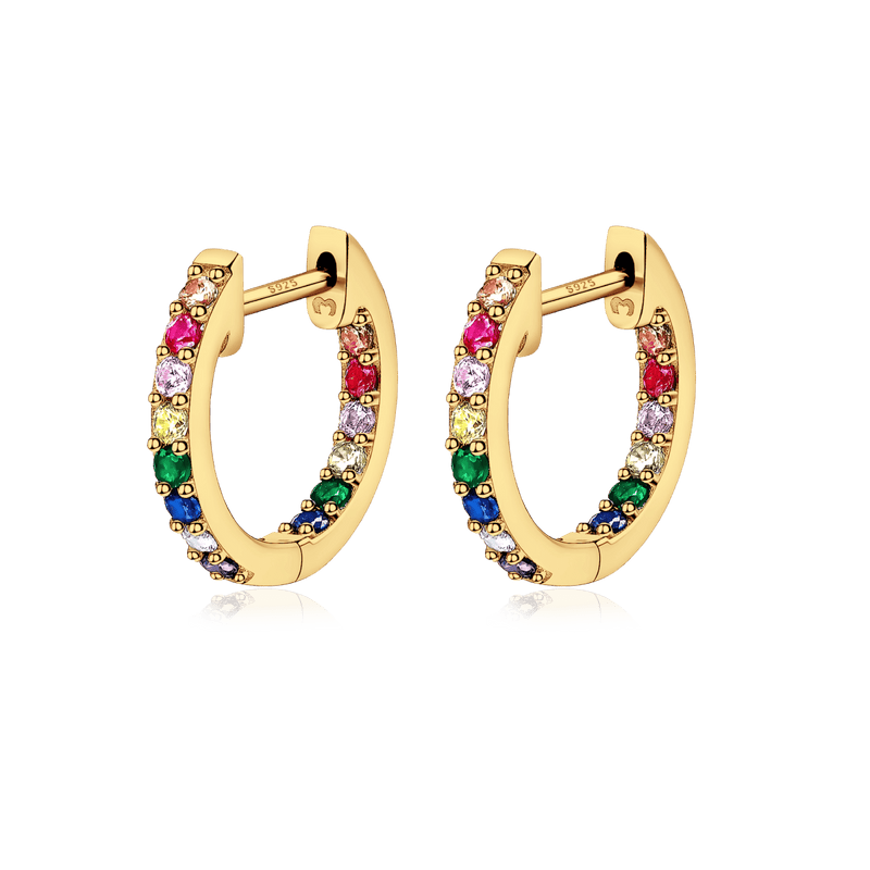 Pendientes Aros Multicolor - LePetiteMarie