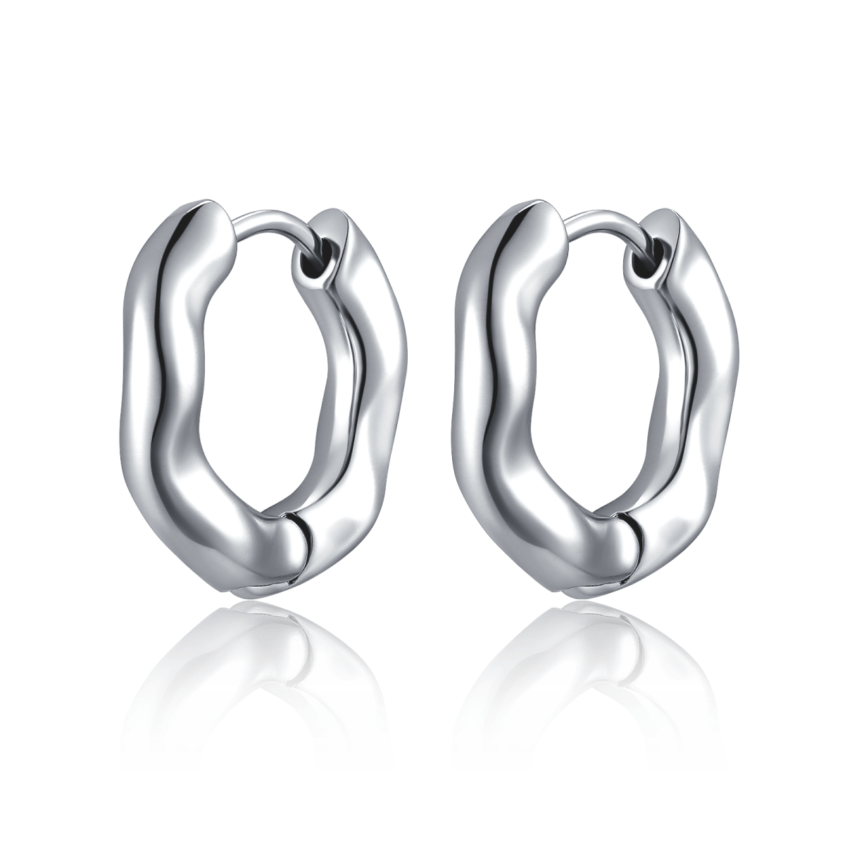 Pendientes Aros Ondas Sutiles - LePetiteMarie