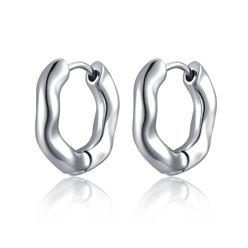 Pendientes Aros Ondas Sutiles - LePetiteMarie