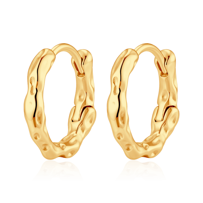 Pendientes Aros Ondulaciones - LePetiteMarie