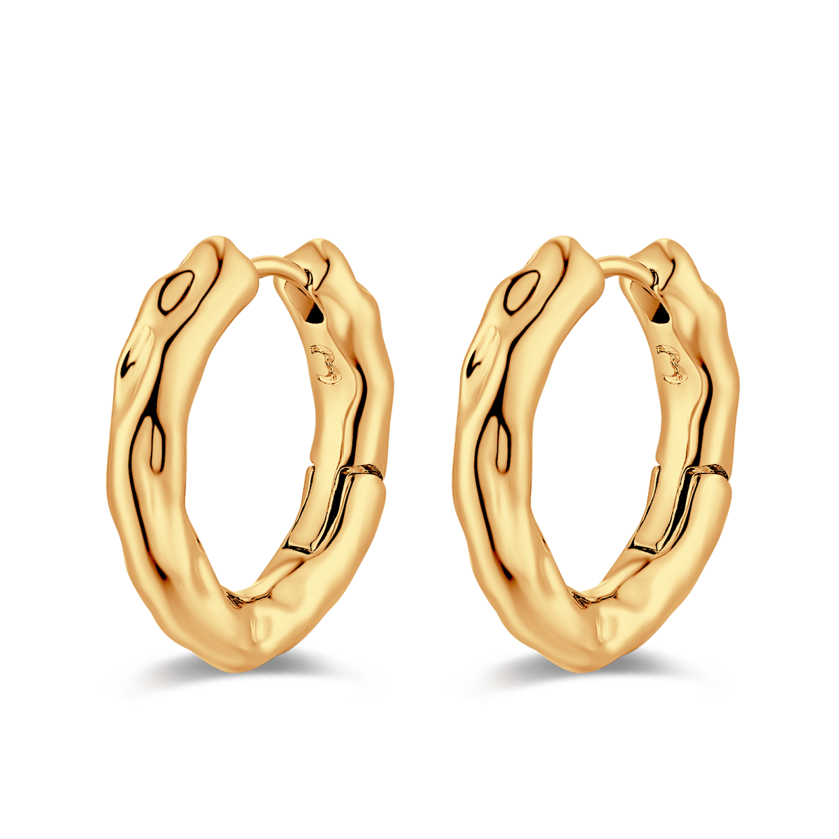 Pendientes Aros Ondulados - LePetiteMarie