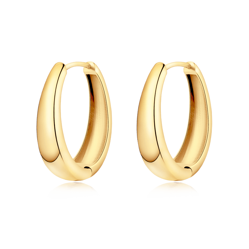 Pendientes Aros Oval - LePetiteMarie