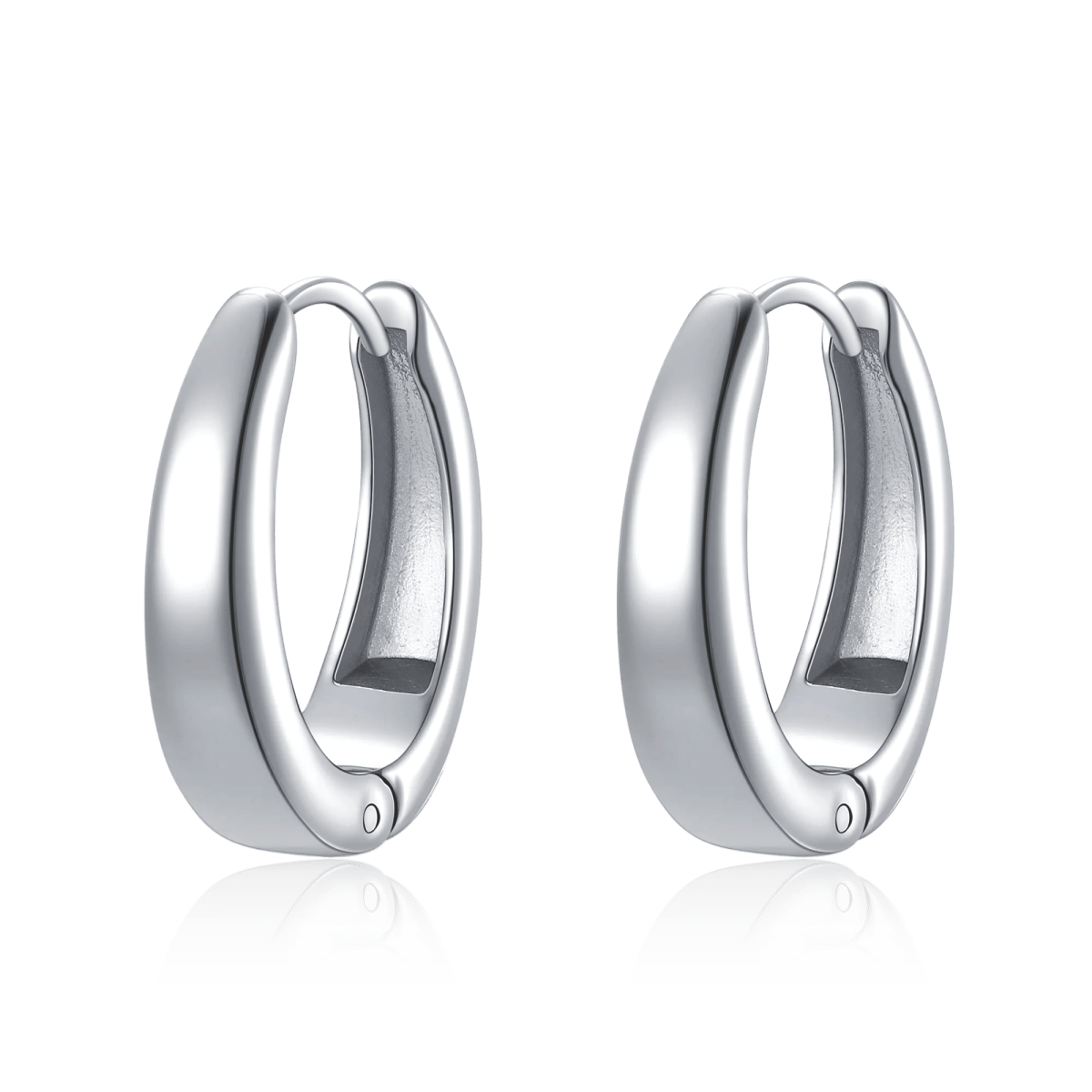 Pendientes Aros Ovalados - LePetiteMarie