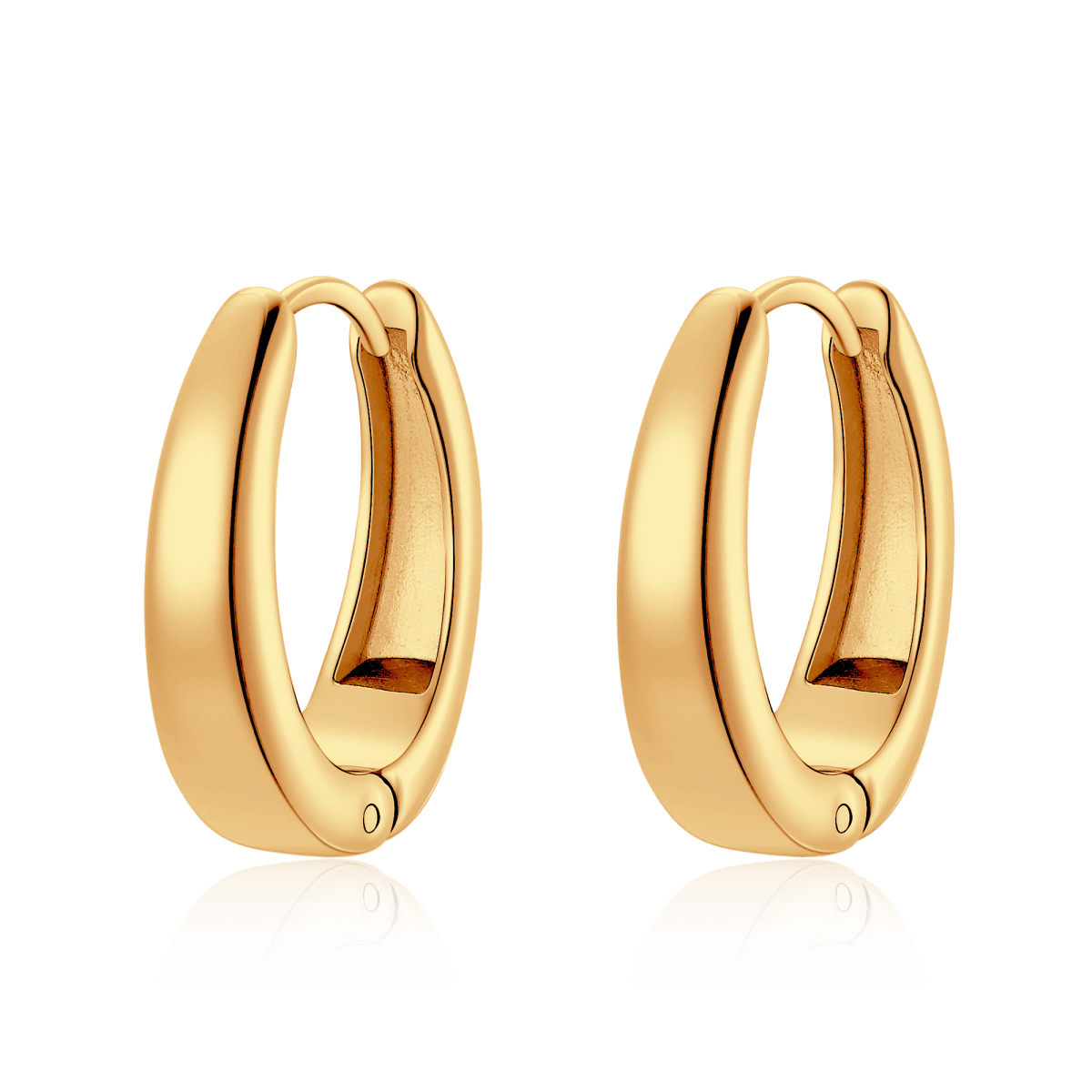 Pendientes Aros Ovalados - LePetiteMarie