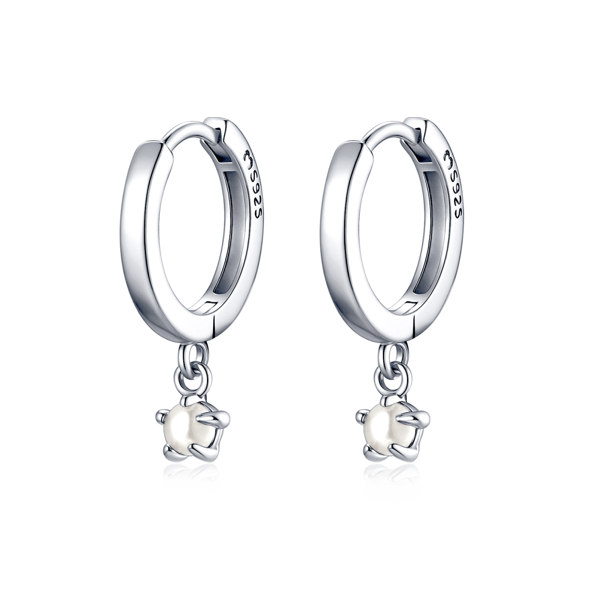 Pendientes Aros Perla - LePetiteMarie