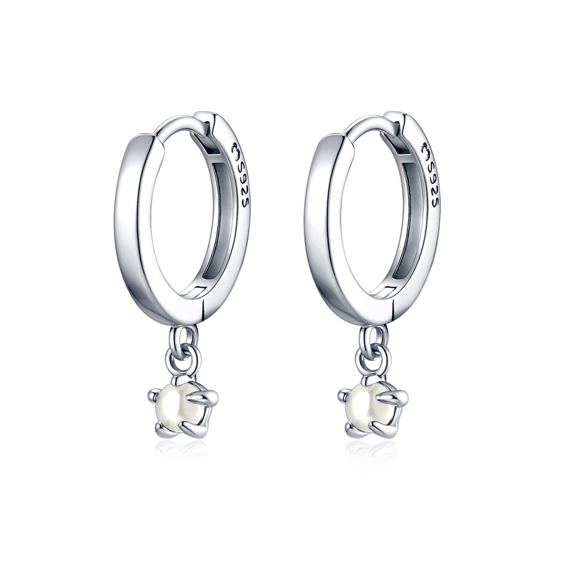 Pendientes Aros Perla - LePetiteMarie