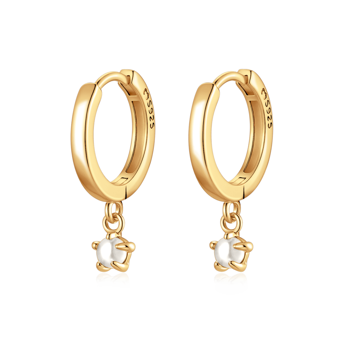 Pendientes Aros Perla - LePetiteMarie