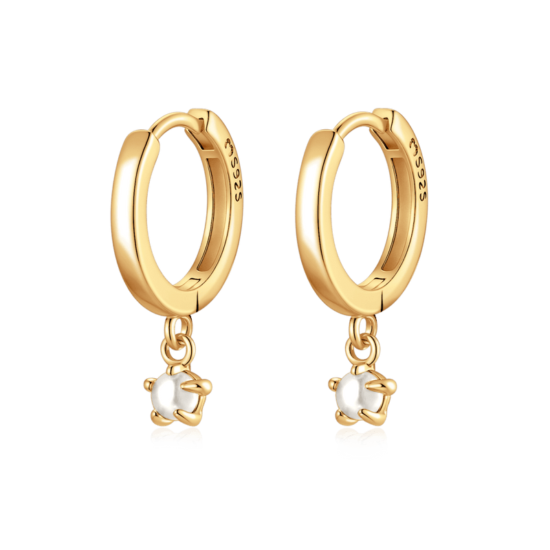 Pendientes Aros Perla - LePetiteMarie