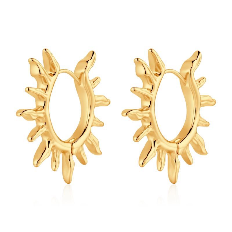 Pendientes Aros Rayos de Sol - LePetiteMarie