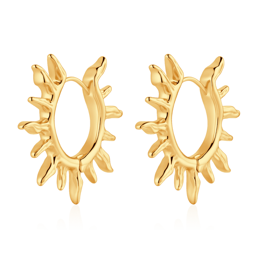 Pendientes Aros Rayos de Sol - LePetiteMarie