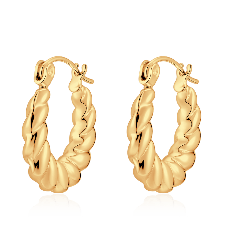 Pendientes Aros Retorcidos - LePetiteMarie