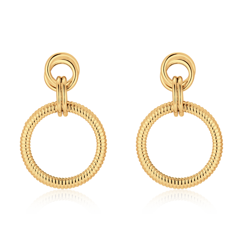 Pendientes Aros Texturizados - LePetiteMarie