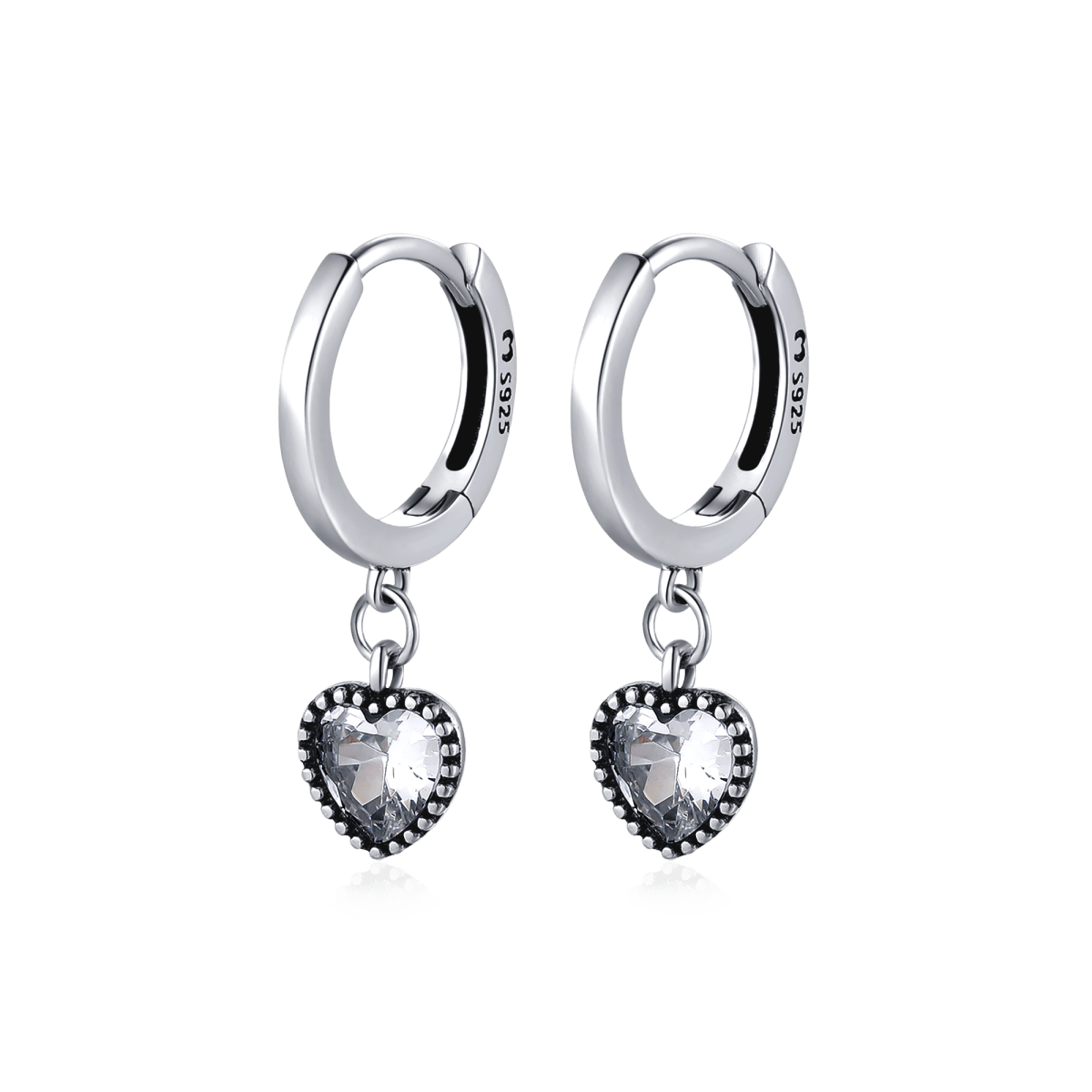 Pendientes Corazón Cristal - LePetiteMarie